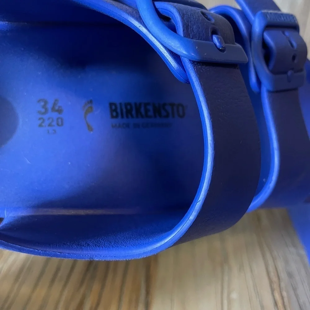 Birkenstock Kids Blue EVA Two-Strap Sandals